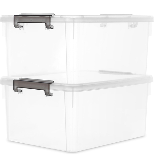 2-Pack 17 QT Storage Containers